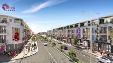 Dãy shophouse mặt đường 28m Kosy Lita Ha Nam.