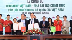 Herbalife Việt Nam tài trợ cho các đội tuyển bóng đá Việt Nam