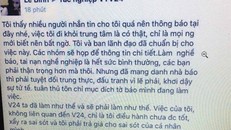 Bức ảnh chụp màn hình lan truyền trên mạng xã hội được cho là thông điệp của nhà báo Lê Bình gửi đồng nghiệp tại VTV24