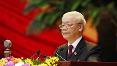 Đồng chí Nguyễn Phú Trọng tiếp tục được tín nhiệm bầu làm Tổng Bí thư