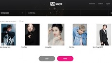 Cổng bình chọn cho nghệ sĩ Việt Nam trên trang web chính thức của MAMA 2017.