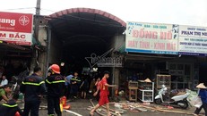 Hà Nội: Cháy dữ dội ở chợ Sóc Sơn