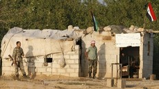 Binh sỹ Syria được triển khai tại khu vực biên giới. (Ảnh: AFP/TTXVN)