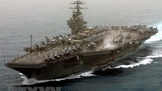 Tàu sân bay USS Theodore Roosevelt của Hải quân Mỹ. (Nguồn: AFP/TTXVN)