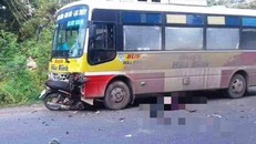 Xe máy găm vào đầu xe buýt, nam thanh niên tử vong tại chỗ