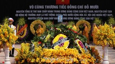 Nguyên Tổng bí thư Đỗ Mười nằm tại quê nhà xã Đông Mỹ. Ảnh: Ngọc Thành