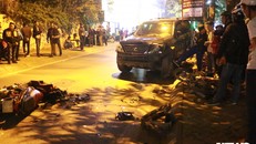 Hiện trường vụ tai nạn. Ảnh: Tùng Lâm