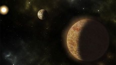 Hệ hành tinh mới với 2 siêu Trái đất - (ảnh đồ họa từ Sci-News).