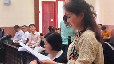 Bà chu thị Bình trình bày tại phiên phúc thẩm. Ảnh: HY