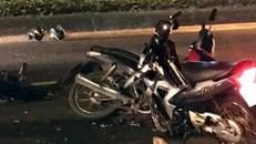 Hiện trường vụ va chạm trên quốc lộ 32. Ảnh: Otofun.