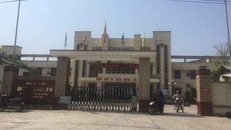 Bệnh viện đa khoa huyện Lộc Hà (Hà Tĩnh) nơi tiếp nhận bệnh nhân sốc nhiệt.