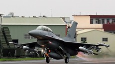 Tiêm kích F-16V của không quân Đài Loan. (Ảnh: EPA-EFE)