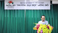 PGS,TS Lê Ngọc Tòng – Phó Hiệu trưởng phụ trách trường phát biểu
