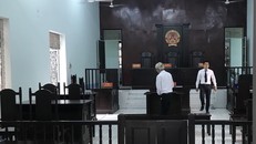 Bị cáo Đức tại phiên tòa sơ thẩm ngày 25-9. 