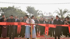 Lễ khánh thành-bàn giao Chợ Đa. Ảnh: VGP/Nhật Bắc