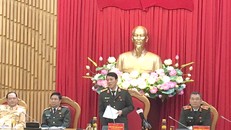 Thứ trưởng Bộ Công an Lương Tam Quang phát biểu tại Họp báo. Ảnh: VGP/Nguyễn Hoàng