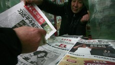 Một sạp báo tại Thượng Hải, Trung Quốc