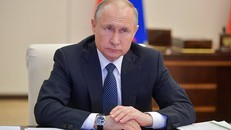 Tổng thống V.Putin phát biểu tại cuộc họp trực tuyến (Nguồn: Bộ phận báo chí của Tổng thống)