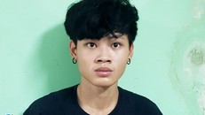 Trương Gia Huy đầu thú tối 18/4. Ảnh: Lê Trai.