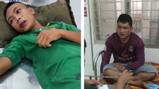 Hai đối tượng buôn lậu bị cơ quan chức năng bắt giữ.