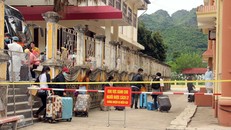 Khu cách ly tập trung lưu học sinh Lào tại trường Cao đẳng y tế Sơn La. (Ảnh: Hữu Quyết/TTXVN)