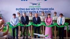 Sáng ngày 01/07, tại Cảng hàng không Thọ Xuân, tỉnh Thanh Hóa, Bamboo Airways đã khai trương 2 đường bay mới kết nối Thanh Hóa – Quy Nhơn và Thanh Hóa – Phú Quốc.