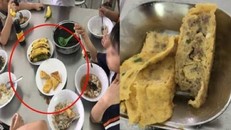 Phụ huynh Trường tiểu học Trần Thị Bưởi bật khóc khi nhìn bữa ăn bán trú của con.