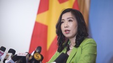 Người phát ngôn Bộ Ngoại giao Việt Nam Lê Thị Thu Hằng tại cuộc họp báo ngày 3/12. Ảnh: Bộ Ngoại giao.