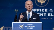Tổng thống đắc cử Mỹ Joe Biden sẽ nhậm chức vào ngày 20/1 tới. (Ảnh: AFP/TTXVN)