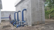 Bể xử lý nước của Nhà máy nước Bình Tường - Vĩnh An.