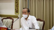 Phó Thủ tướng Thường trực Trương Hòa Bình tại cuộc họp với Thành ủy TPHCM trưa ngày 19/6. Ảnh: Trung tâm Báo chí TPHCM