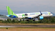 Bamboo Airways sẽ thực hiện chuyến bay chở người dân Bình Định từ TP HCM về quê bằng máy bay Airbus. Ảnh: Nguyễn Thành Giáp