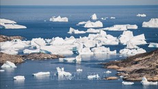 Băng trôi trên vùng biển phía đông Greenland. Ảnh tư liệu: AFP/TTXVN