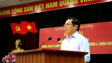 Đồng chí Lại Xuân Môn, Uỷ viên Trung ương Đảng, Phó Trưởng ban Thường trực Ban Tuyên giáo Trung ương phát biểu tại Hội nghị. (Ảnh: TA)