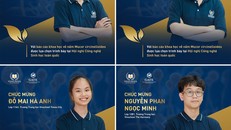 Nhóm học sinh lớp 11-12 thuộc Hệ thống Giáo dục Vinschool gồm Nguyễn Tử Minh, Nguyễn Phan Ngọc Minh, Trịnh Kiều Trinh và Đỗ Mai Hà Anh