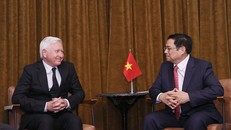 Thủ tướng Phạm Minh Chính đánh giá cao các dự án của Tập đoàn Pacific Land tại Việt Nam, nhất là dự án Khu Công nghệ sinh học tại Hà Nội, đóng góp vào ứng phó biến đổi khí hậu, các dịch bệnh mới nổi…