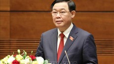 Chủ tịch Quốc hội Vương Đình Huệ chúc mừng Chủ tịch Quốc hội Đức Bärbel Basb