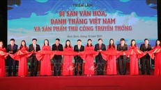 Khai mạc triển lãm 'Di sản văn hóa, danh thắng Việt Nam và sản phẩm thủ công truyền thống' năm 2021