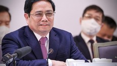 Phát biểu tại Diễn đàn VBF, Thủ tướng Phạm Minh Chính đánh giá cao những ý kiến tâm huyết, "trách nhiệm với Việt Nam, yêu Việt Nam và hiểu Việt Nam" - Ảnh: VGP/Nhật Bắc