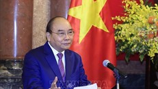 Chủ tịch nước Nguyễn Xuân Phúc hội kiến Chủ tịch Hạ viện Nhật Bản Hosoda Hiroyuki