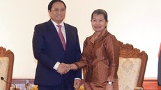 Thủ tướng Chính phủ Phạm Minh Chính tiếp Phó Thủ tướng Campuchia Men Sam An