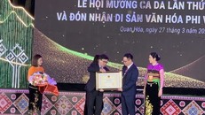 Lễ đón nhận Di sản văn hóa phi vật thể quốc gia - Lễ hội Mường Ca Da