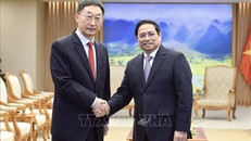 Thủ tướng Phạm Minh Chính tiếp Bí thư Đảng ủy Khu tự trị dân tộc Choang Quảng Tây, Trung Quốc