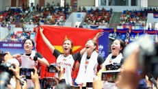 Đội tuyển bóng rổ nữ Việt Nam đoạt tấm HCV lịch sử tại SEA Games 32