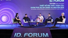 Điều phối tọa đàm Nguyễn Phan Thuỳ Dương và các diễn giả KTS Lê Trương, KTS Romain Duval, KTS Takashi Niwa, KTS Salvador Pérez Arroyo (từ trái qua phải).