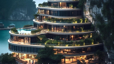 Hình ảnh khách sạn "Fantasy Ha Long Bay" quảng bá trên mạng xã hội được xác định giả mạo.