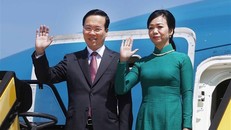 Chủ tịch nước Võ Văn Thưởng tới Vienna, bắt đầu thăm chính thức CH Áo