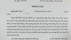 Sở GD&ĐT Hà Nội vào cuộc vụ nhà trường 'từ chối công tác giáo dục học sinh'