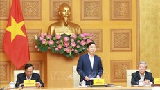 Phó Thủ tướng Trần Hồng Hà phát biểu chỉ đạo buổi làm việc. Ảnh: Phương Hoa - TTXVN