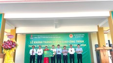 Khánh thành, bàn giao công trình Nhà đa năng và các hạng mục phụ trợ được PVFCCo tài trợ với tổng giá trị 5 tỷ đồng.